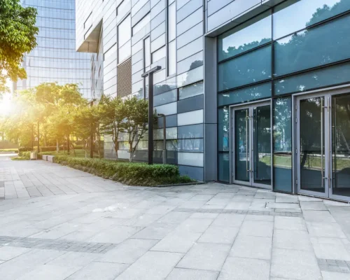 paving outside business